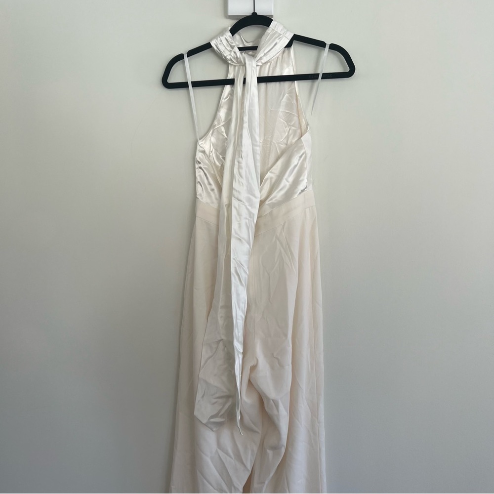 Anthropologie BHLDN White Jill Stuart Jumpsuit Size 4 NWT JB - Picture 6 of 10